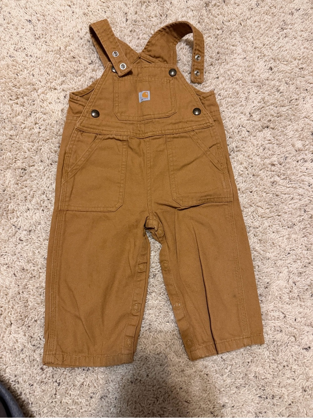 Carhartt Toddler Caramel Brown/Gold Overalls